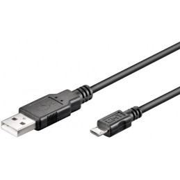 Cavo USB 2.0 A maschio/Micro B maschio 5m Nero