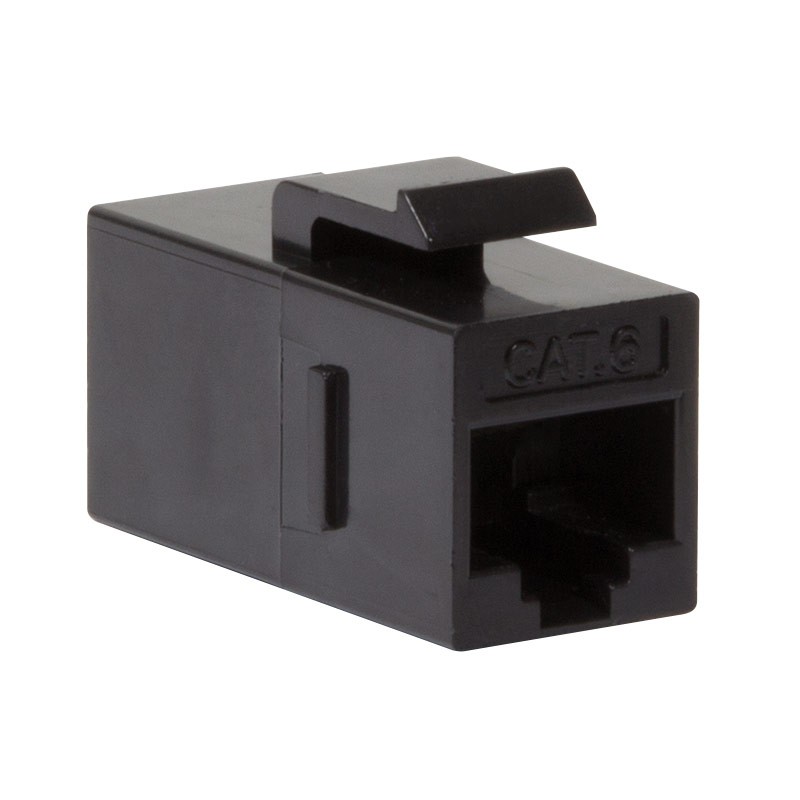 Accoppiatore RJ45 F/F UTP Cat6 Keystone Nero