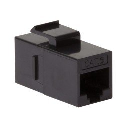 Accoppiatore RJ45 F/F UTP Cat6 Keystone Nero