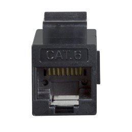 Accoppiatore RJ45 F/F UTP Cat6 Keystone Nero