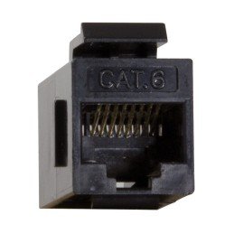 Accoppiatore RJ45 F/F UTP Cat6 Keystone Nero