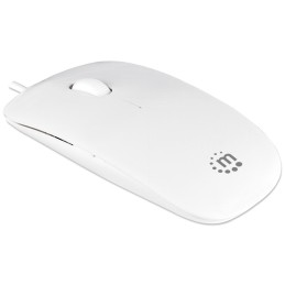 Mini Mouse Ottico USB Silhouette Cavo 1,2m Bianco