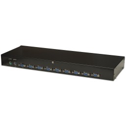 KVM Switch 8 porte combo USB + PS/2, OSD