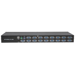 KVM Switch 16 porte combo USB + PS/2, OSD