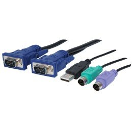 KVM Switch 16 porte combo USB + PS/2, OSD