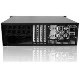 Chassis Industriale da Rack 19" 3U Ultra Compatto Nero