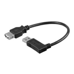 Cavo USB 2.0 A maschio angolato/A femmina 0,15 m