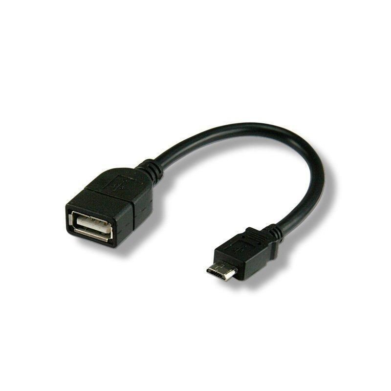 Cavo USB 2.0 OTG A Femmina / Micro B Maschio 0.2 m