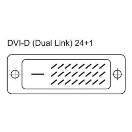 Cavo DVI digitale Dual Link (DVI-D) con ferrite 2m