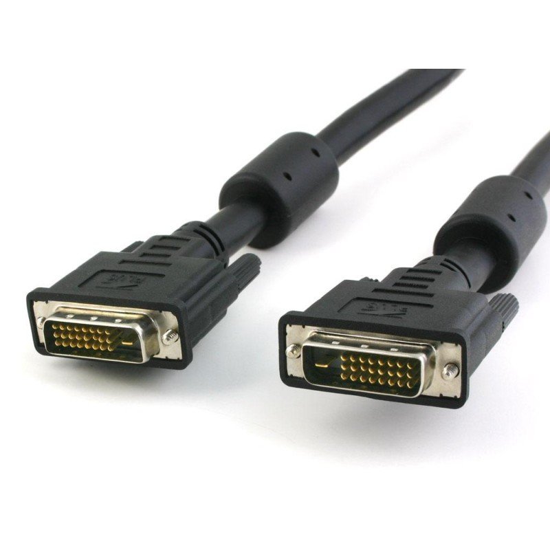 Cavo DVI digitale Dual Link (DVI-D) con ferrite 5m Cavo DVI digitale Dual Link (DVI-D) con ferrite 5m