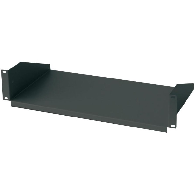 Mensola per Rack 19'' 250 mm 2U Nera 2 punti Mensola per Rack 19'' 250 mm 2U Nera 2 punti