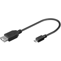 Cavo USB 2.0 A femmina/Micro B maschio 0.2 m