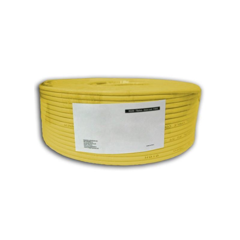 Matassa F/UTP Cavo Cat.5E CCA 100m Flessibile Giallo