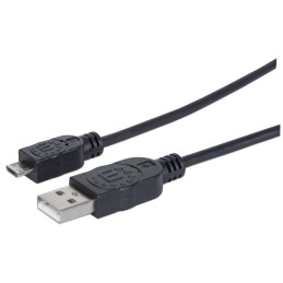 Cavo USB 2.0 A maschio/Micro B maschio 0,15m Nero