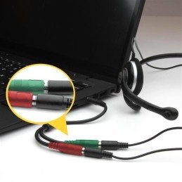 Cavo Sdoppiatore Microfono Cuffia jack 3,5 mm per Smartphone e Notebook