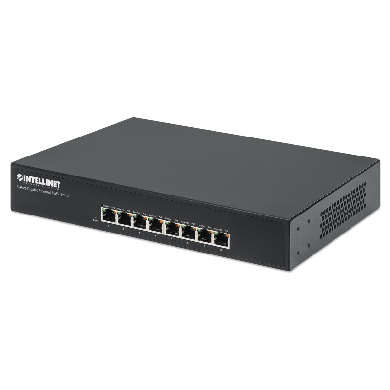 Switch 8 porte Gigabit PoE+