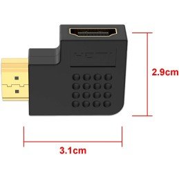 Adattatore HDMI Maschio / Femmina Angolato 90°