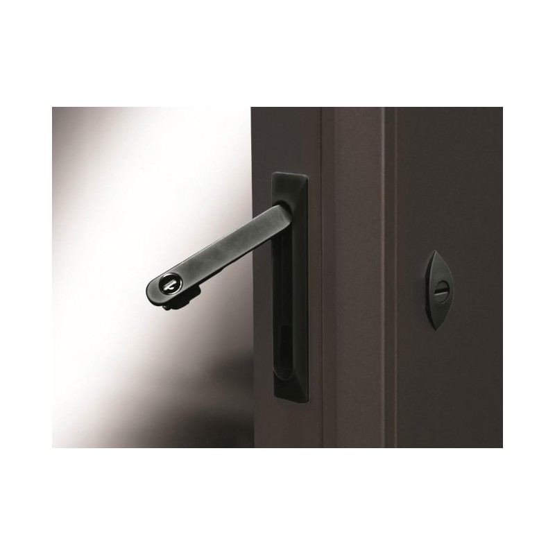 Maniglia Girevole per Porta Armadi Rack Nera Maniglia Girevole per Porta Armadi Rack Nera
