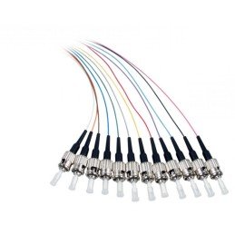 Set 12 Pigtail Fibra Ottica Multimodale OM3 ST 50/125 2 m