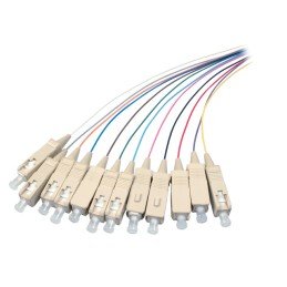 Set 12 Pigtail Fibra Ottica Multimodale OM3 SC 50/125 2 m