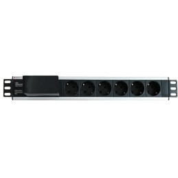 Multipresa per Rack 19'' 6 Posti con Magnetotermico Tipo Tedesco