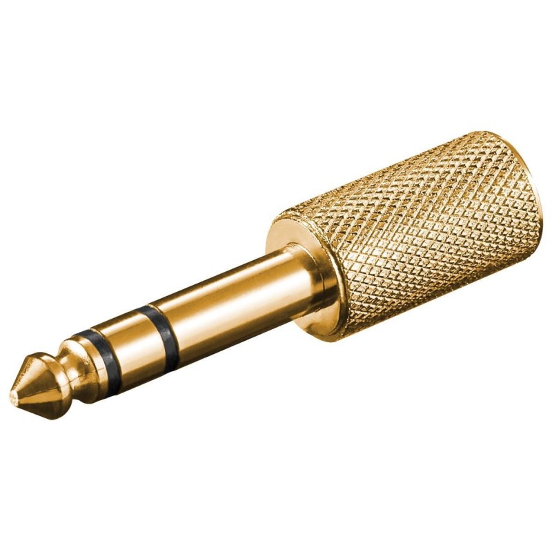 Adattatore audio stereo 6,35 mm a 3,5 mm metallo Adattatore audio stereo 6,35 mm a 3,5 mm metallo