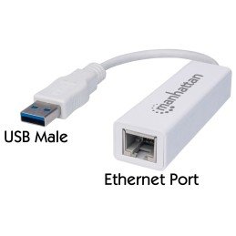 Adattatore USB 3.0 con porta Ethernet LAN 1Gbps