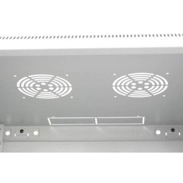 Armadio Rack 19" a muro 12 unità sezione unica prof. 450mm Grigio