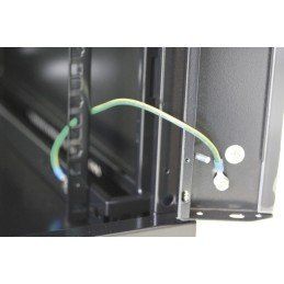 Armadio Rack 19" a muro 15 unità sezione unica prof. 600mm Nero