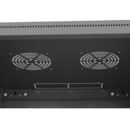 Armadio Rack 19" a muro 15 unità sezione unica prof. 600mm Nero