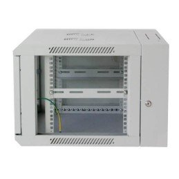 Armadio Rack 19" a muro 9 unità due sezioni Grigio