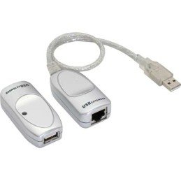 Extender USB su Cavo di Rete RJ45 Cat.5/5E/6 fino a 60m, UCE60-AT
