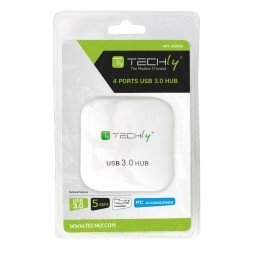 Hub USB 3.0 Super Speed 4 Porte Bianco