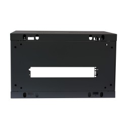 Armadio Rack 19" a muro 6 unità sezione unica prof. 450mm Nero