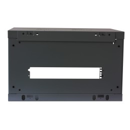 Armadio Rack 19" a muro 6 unità sezione unica prof. 450mm Nero