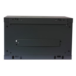 Armadio Rack 19" a muro 6 unità sezione unica prof. 450mm Nero