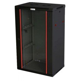 Armadio Rack 19" a muro 20 unità sezione unica prof. 450mm Nero