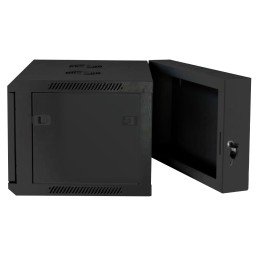 Armadio Rack 19" a muro 9 unità due sezioni Nero