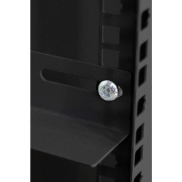 Armadio Rack 19" a muro 9 unità due sezioni Nero