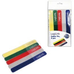 Fascette Fermacavo Colorate in Velcro Set da 5 pz