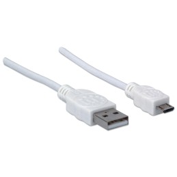 Cavo USB 2.0 A maschio/Micro B maschio 3m Bianco