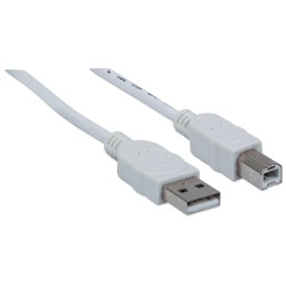 Cavo USB 2.0 A maschio/B maschio 1m Bianco