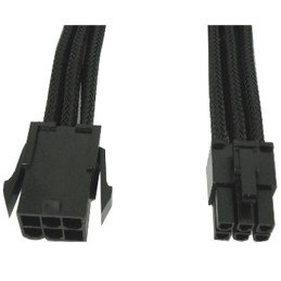 Cavo Prolunga PCI-E 6 Pin 30 cm con Guaina Nera