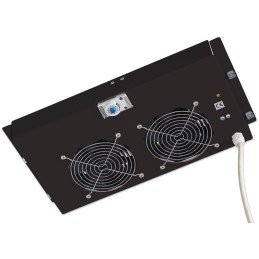 Gruppo di ventilazione a soffitto per Rack 19" 2 Ventole Nero