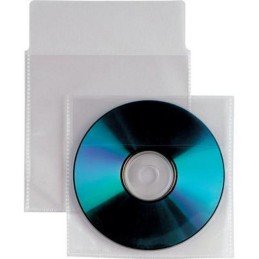 Buste Porta CD/DVD in PPL 800 Micron Con Aletta e Biadesivo 100 pz