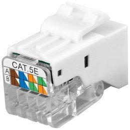 Frutto Keystone Toolless RJ45 Cat5e UTP Snap-In Bianco