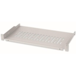 Mensola per Rack 19" 255 mm 1U Grigia 2 punti