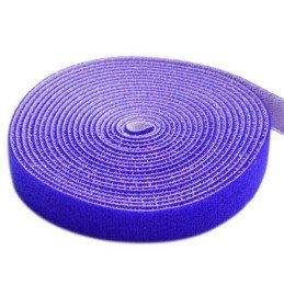 Rotolo di Velcro Fermacavi Lunghezza 25 m Larghezza 16 mm Blu