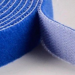 Rotolo di Velcro Fermacavi Lunghezza 25 m Larghezza 16 mm Blu