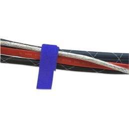 Rotolo di Velcro Fermacavi Lunghezza 25 m Larghezza 10 mm Blu